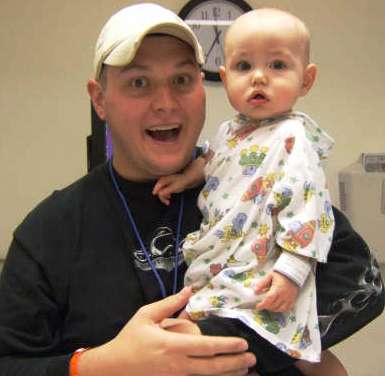 Trevor (Dad) and Eli Before Surgery