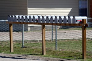 17 of these...lined up neatly..."Give me my mail, right here...now!"