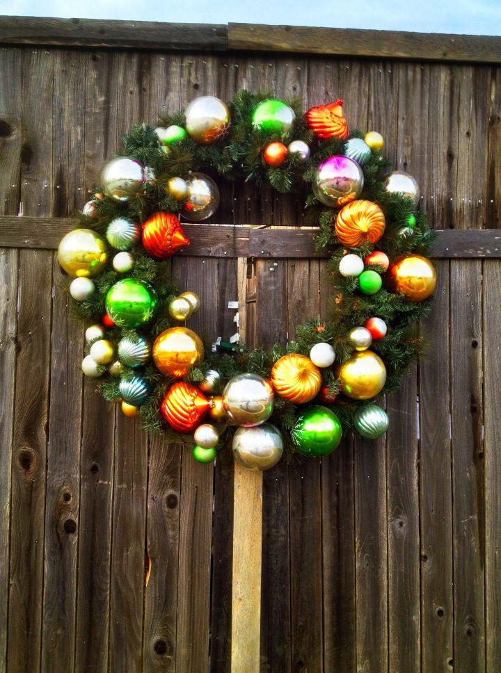 On the back/side yard fence...