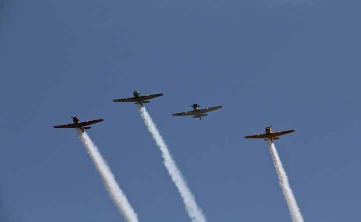 Honor flyover, up, up, and "beyond"...