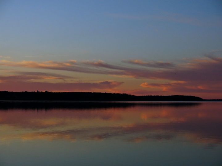 The mirrored reflection reminded me of a painting...and I about fell in the lake  getting this photo due to sheer clumsiness....