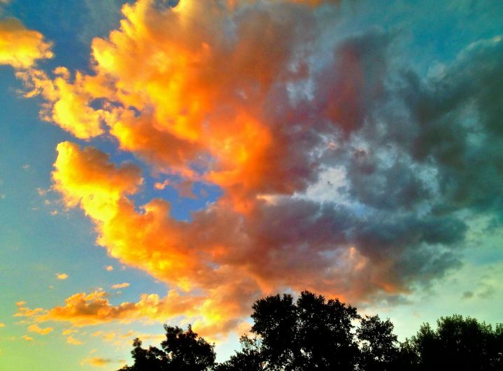 Turn your back on the sunrise and see what you get....