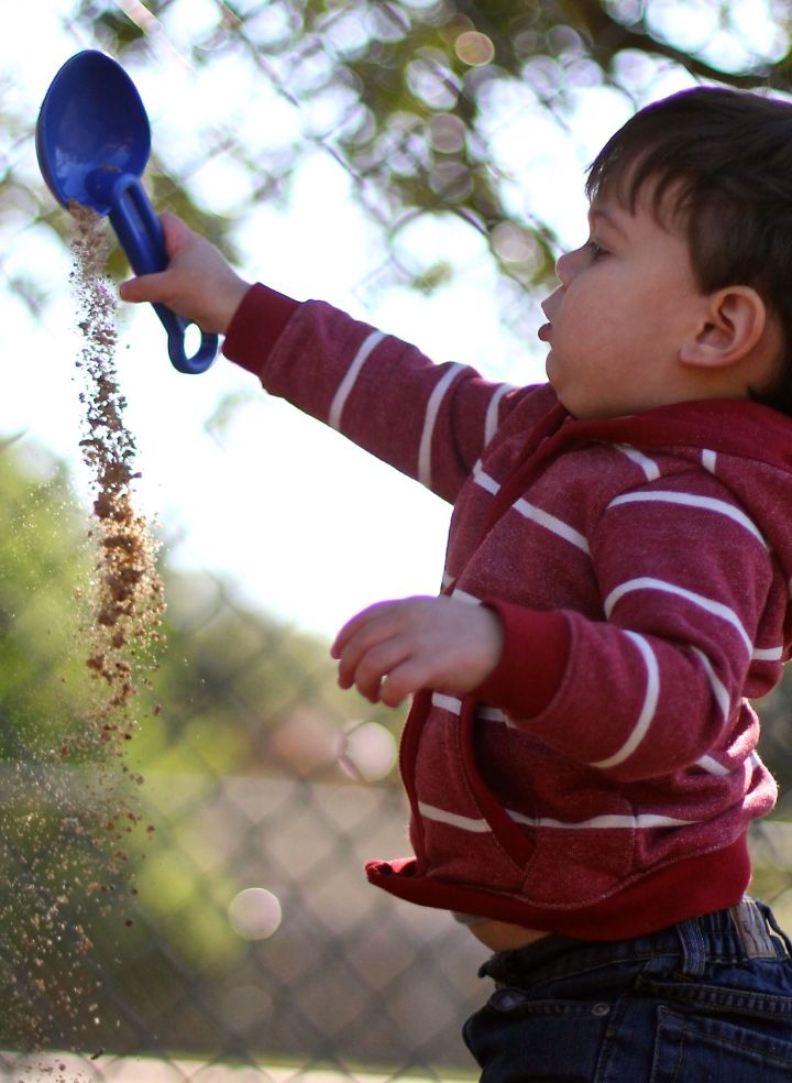 This kiddo has an excavating personality, at times....