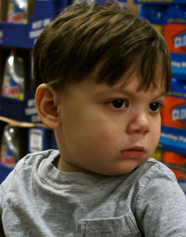 My little man exhausted....