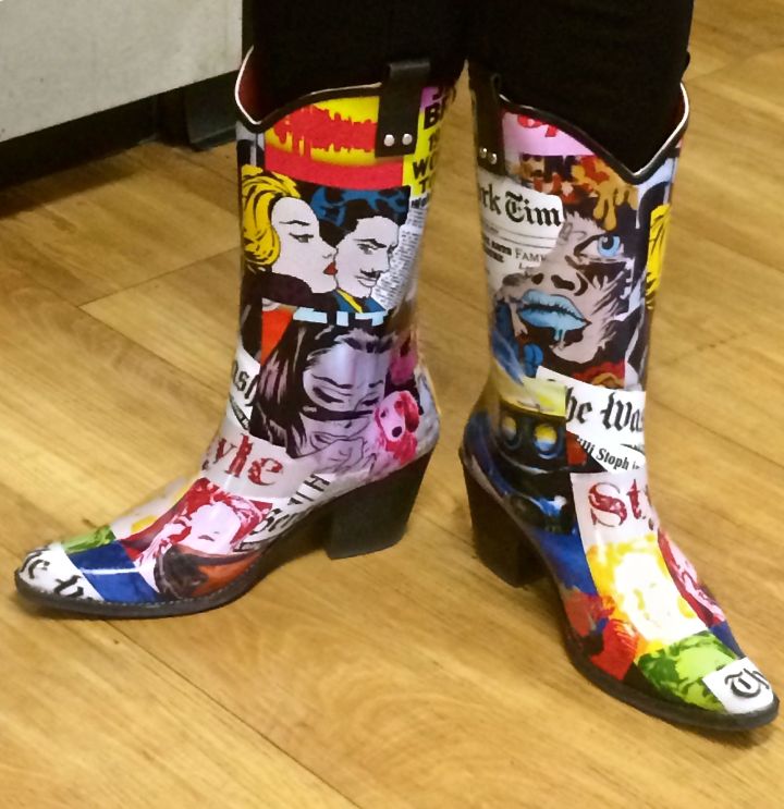 Such fashionable boot scooters for a bunch like us (at work)….