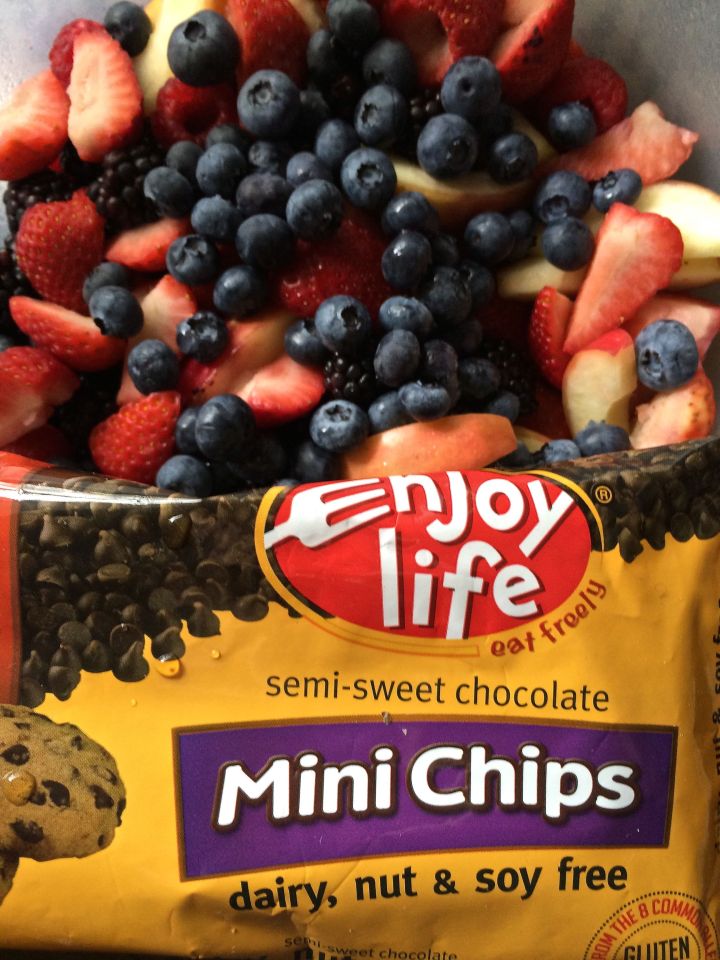 Now I'm into this better eating habit stuff...and love mixed fresh fruit…and still have a favor towards dipping chocolate into melted chocolate...but is this right?