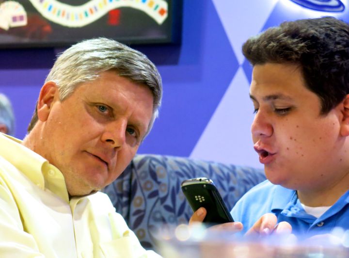 Kind of makes you wonder if Brian is still singing and it catches his Dad's ear….