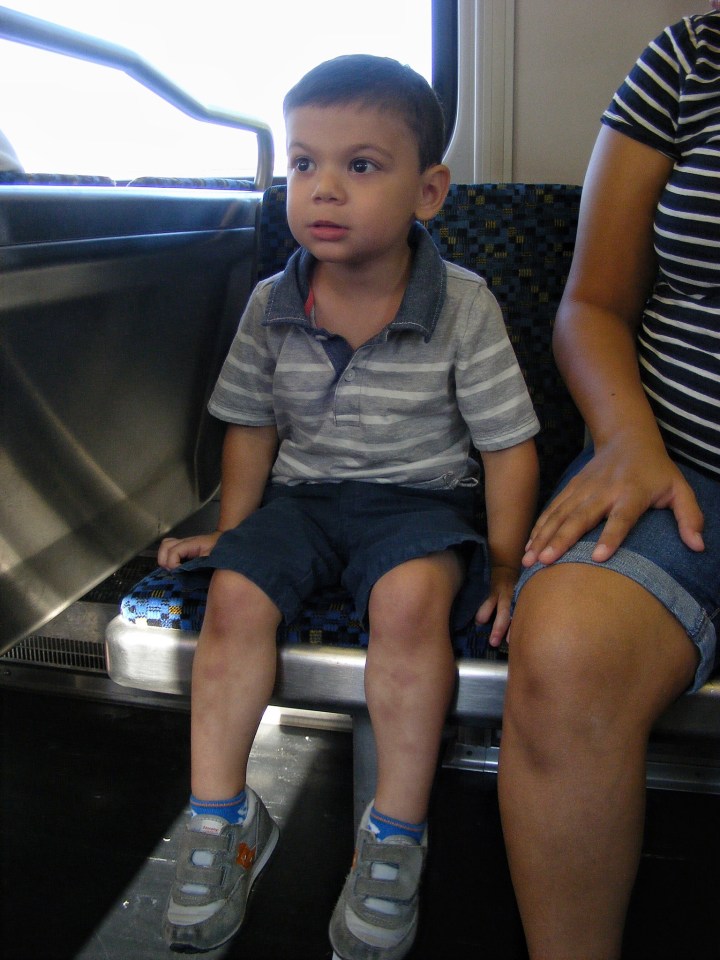 Off we go to the State Fair. We do a first thing first by riding the light rail to the fairgrounds